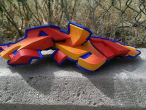 3d vahşi tarzı casht diğer sokak sanatı 3d print model - Mito3D