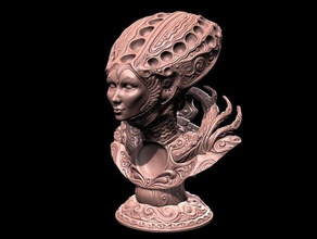 dune regina sculture i caratteri digital sculpting scifi 3d print model - Mito3D