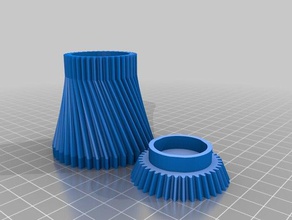 twisted canister containers 3d print model - Mito3D