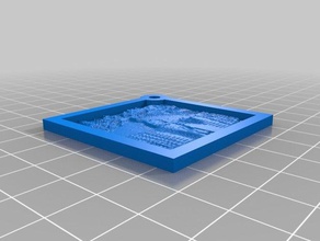 mi llavero personalizado lithopane coronado llaveros 3d print model - Mito3D