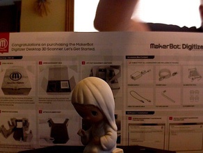 little girl statue scans replicas makerbotdigitizer 3d print model - Mito3D