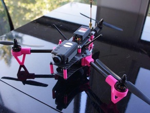 brocopter y3 faltbare mini tricopter rc Fahrzeuge fpv multirotor quadcopter 3d print model - Mito3D