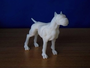 bulldog other animal figurine 3d print model - Mito3D