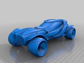 Bio-supercar-Konzept Fahrzeuge automotive Herausforderung concept car futuristisch grabcad hot-rod sci-fi scifi 3d print model - Mito3D