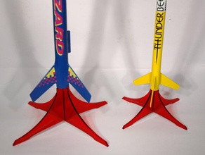 13 18mm rocket stand other rocketry acrylic lasercut laser cutter lazzzor 3d print model - Mito3D
