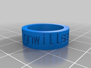 design salvare il mondo ring anelli personalizzato 3d print model - Mito3D
