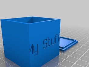 my stuff box containers customized 3d print model - Mito3D