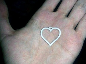 heart your angel jewelry girlfriend keychain love pendant valentine 3d print model - Mito3D