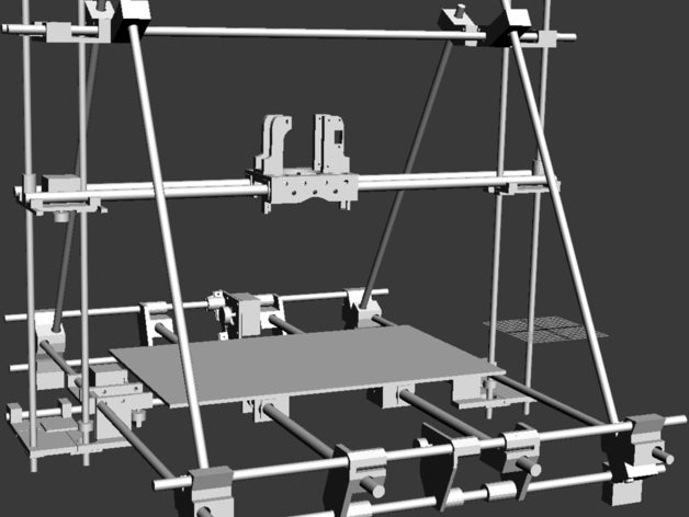 makerap other 3d printer ball chain build platform cnc machine experiment extruder heated mendel reprap robot tool 3D print model - Mito3D