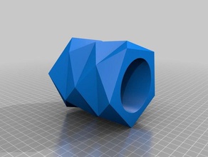 faceted cup other 3d print model - Mito3D