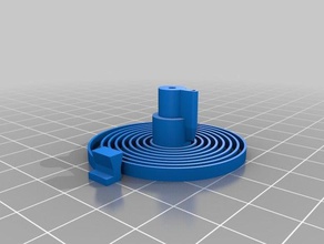 abs printable escapement spring 3d printed mechanical clock anchor other 3d print model - Mito3D