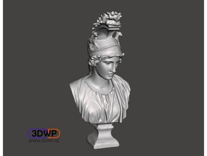 greek bust 3d scan dea romagoddess rome scans replicas artec athena atlas greece art sculpture mythology statue 3d print model - Mito3D
