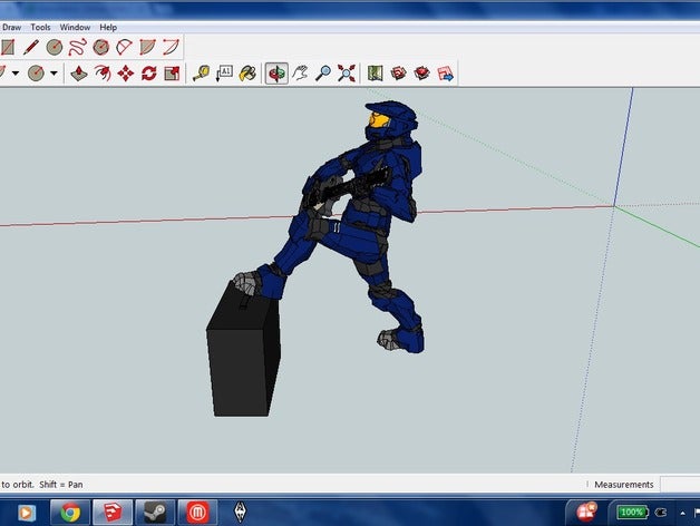 awesome guitar halo other master chief rock spartan 3D print model - Mito3D