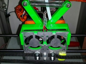 snap fan holder creatr xl final version 3d printing cooling leapfrog 3d print model - Mito3D