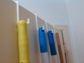 Tür Haken broomsclothes - Organisation Kleiderbügel einfach Raum organisation 3d print model - Mito3D
