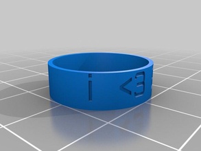 ring &lt3 elo Ringe angepasst 3d print model - Mito3D
