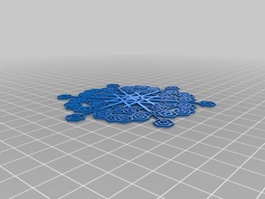meu personalizados blizzard única flocos de neve arte 3d print model - Mito3D