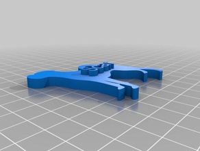 Narben 3 Schlüsselanhänger angepasst 3d print model - Mito3D