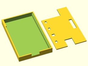 caja bus pirate - Elektronik box buspirate sparkfun 3d print model - Mito3D