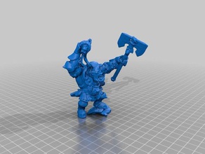 orc chefe criaturas zbrush 3d print model - Mito3D