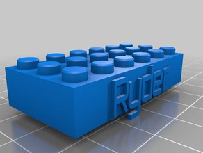 ryder mon personnalisés en blocs lego necklacekeychain la construction jouets 3d print model - Mito3D