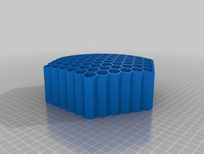 honeycomb desktop organizer organization customized 3d print model - Mito3D