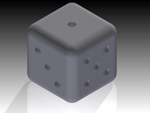loaded dice cheat die game 3d print model - Mito3D