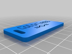 colorless keychain 2 organization customized 3d print model - Mito3D