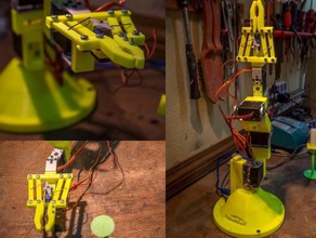 brazo robot la robótica arduino el del servos 3d print model - Mito3D