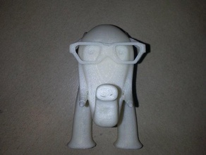 hipster elefante esculturas 3d print model - Mito3D