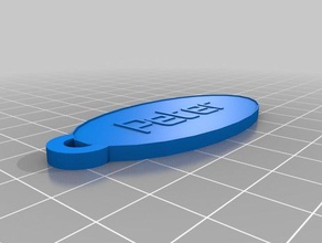 peter Schlüsselanhänger angepasst 3d print model - Mito3D