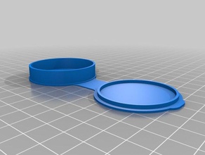 caixa de lente redonda 41 cm recipientes personalizado 3d print model - Mito3D