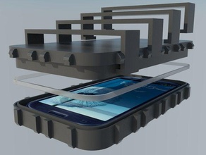 caso o samsung galaxy s3 v2could feita impermeável atualizado móveis de telefone tampa gt gt- gt-i9300 proteção iii smartphone 3d print model - Mito3D