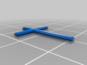 meu personalizados pisou na cruz matemática arte 3d print model - Mito3D