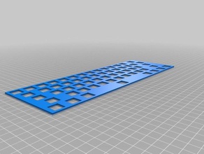 keyboard plate other cherry mx 3d print model - Mito3D