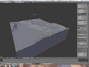 le montagne sculture 3d topo paesaggio topografico topografia 3d print model - Mito3D