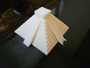 pyramid kukulcan chichen itza other 7wonders world architecture mayan mexico maya temple building 3d print model - Mito3D