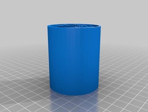 mon personnalisés cylindrique lithopane 2d l'art 3d print model - Mito3D