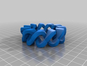 meine angepasste kubistische torus-test math Kunst 3d print model - Mito3D