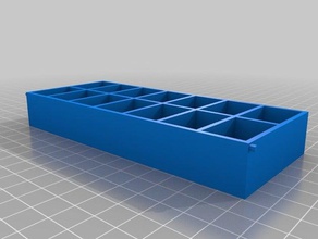 mi personalizados caja de pastillas 30x20x20 contenedores 3d print model - Mito3D