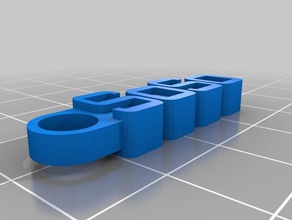 soso mein customized message Schlüsselanhänger Organisation 3d print model - Mito3D