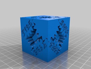 bama cube interactive art customized 3d print model - Mito3D