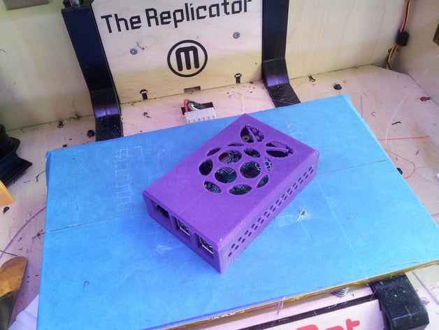raspberry pi b+ case electronics plus raspi 3D print model - Mito3D