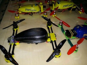 multirotor pmkopter pm250 doppio rc i veicoli cc3d drone fpv kk2 mobius naza quad quadricottero 3d print model - Mito3D