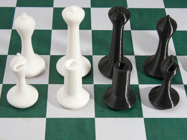 chess set staunton modern 1 3D print model - Mito3D