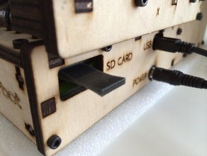 microsd card holder 3d printer parts 1405 printrboard printrbot simple 3d print model - Mito3D