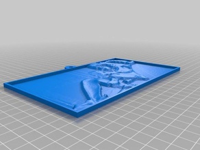 kim 2d art customized 3d print model - Mito3D