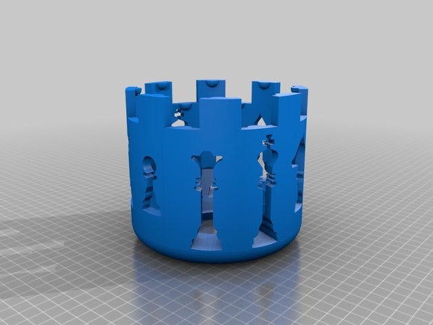 rook Lampenschirm Dekor Burg Schach 3D print model - Mito3D