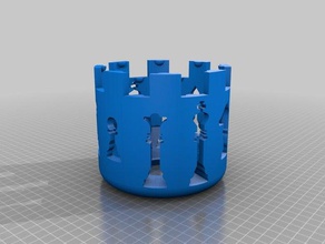 rook lampshade decor castle chess 3d print model - Mito3D