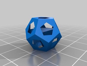 petite cage d'hydrate de méthane les mathématiques art géodésique la bibliothèque openscad platonique solides polyèdres tutoriel 3d print model - Mito3D